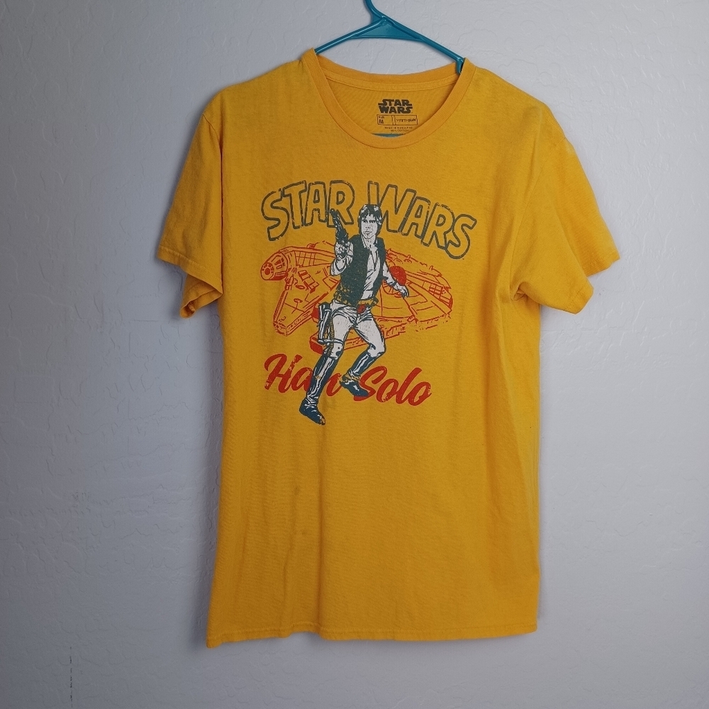 Men's Vintage T Shirt STAR WARS M Gold
